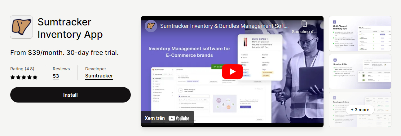 Sumtracker Inventory App